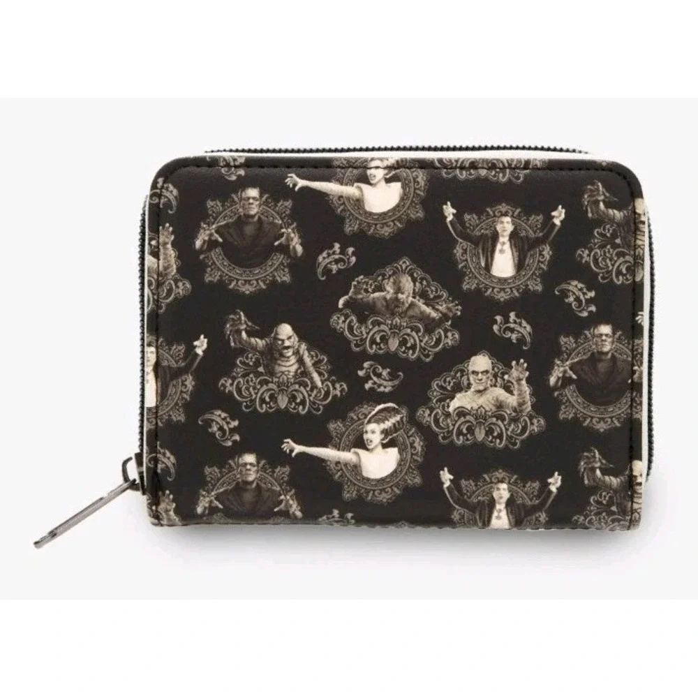 NEW‎ Loungefly Universal Monsters Sepia Portraits Allover Print Backpack
